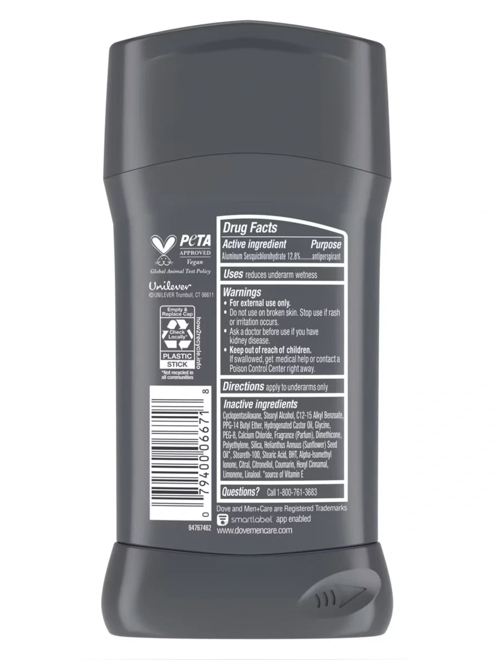 Dove Men+Care Clean Comfort 72-Hour Antiperspirant & Deodorant Stick New